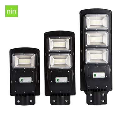 PIR Solar led street lamp 20w 30w 40w 60w 90w street led lamp for garden lighting